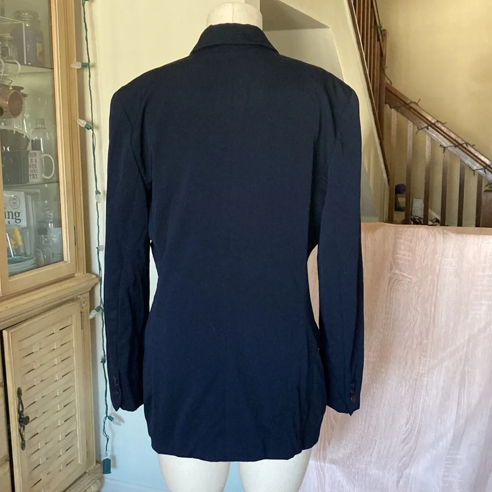 Christian Dior navy blue Vtg blazer, Sz 10